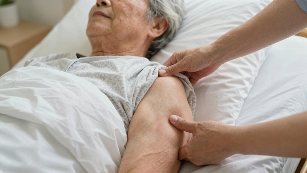 frequent repositioning prevents ulcers