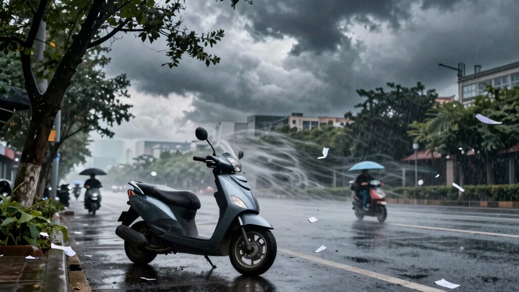 handle wind gusts carefully