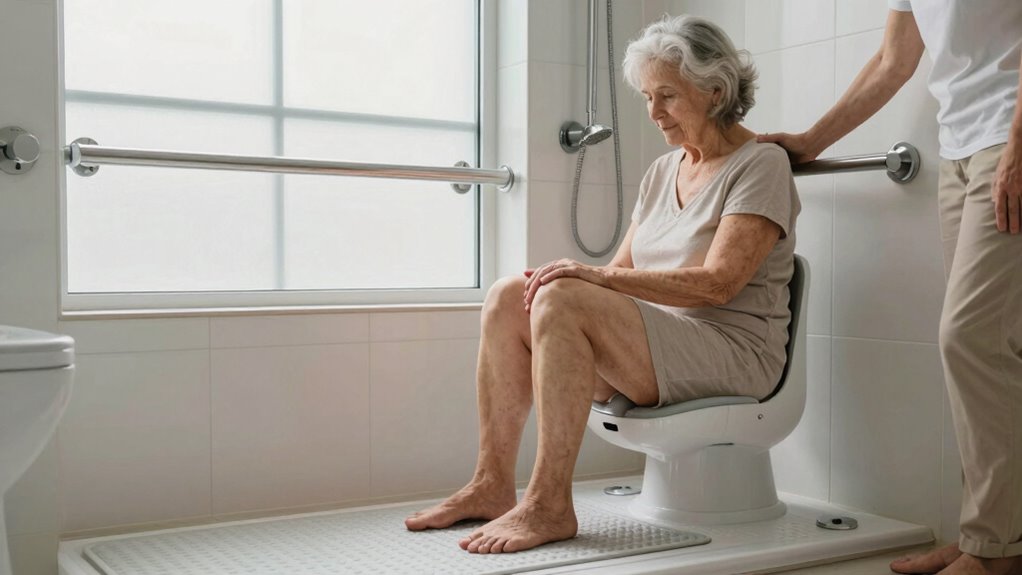 install grab bars and non slip mats