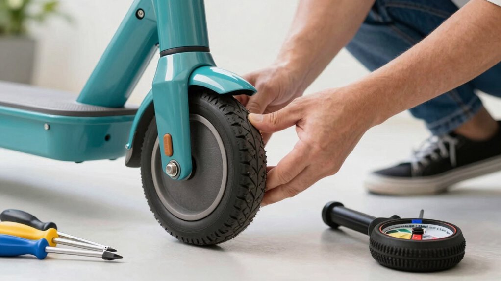 maintain scooter with routine checks