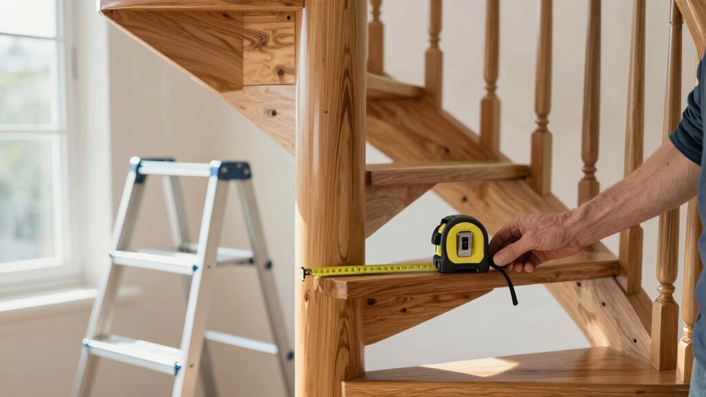 measure staircase dimensions accurately