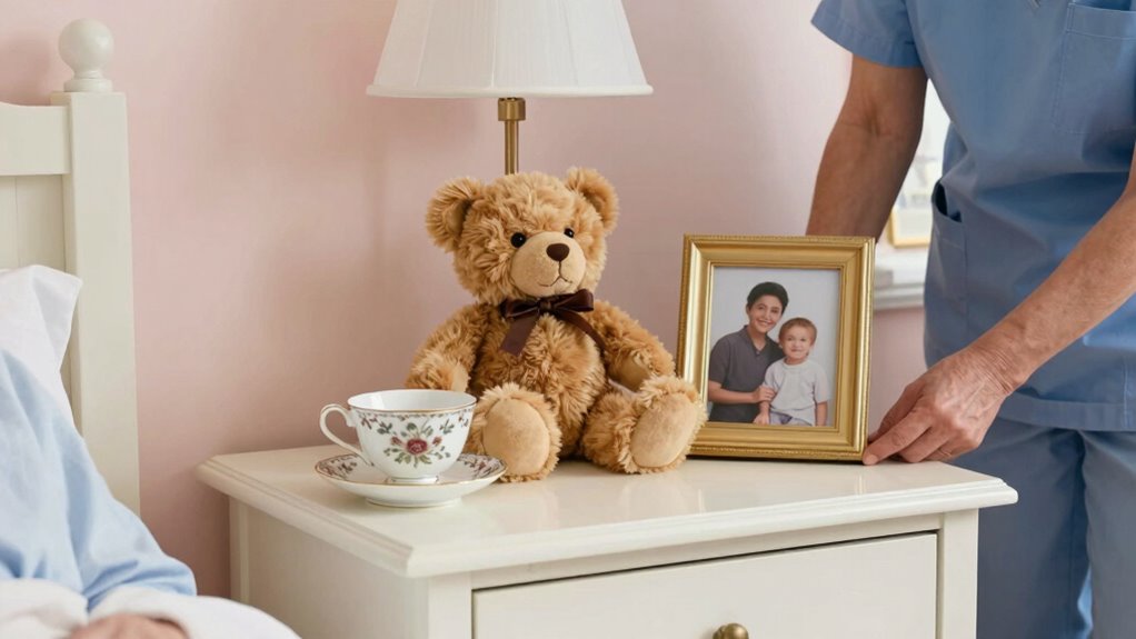 personal belongings routines reassurance