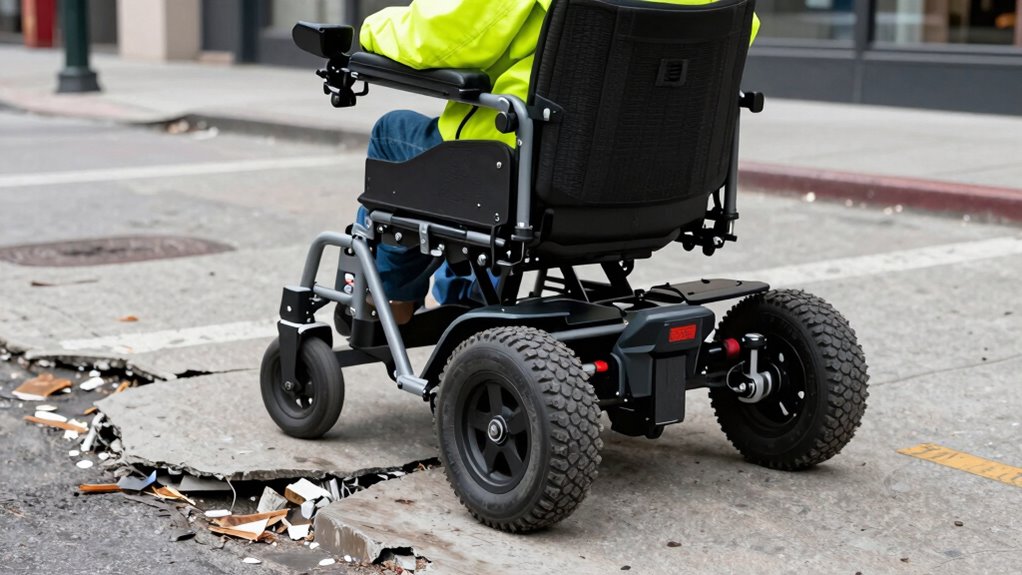 rugged terrain wheelchair features