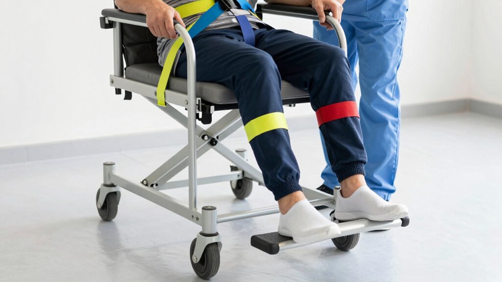 secure straps for safe transfer