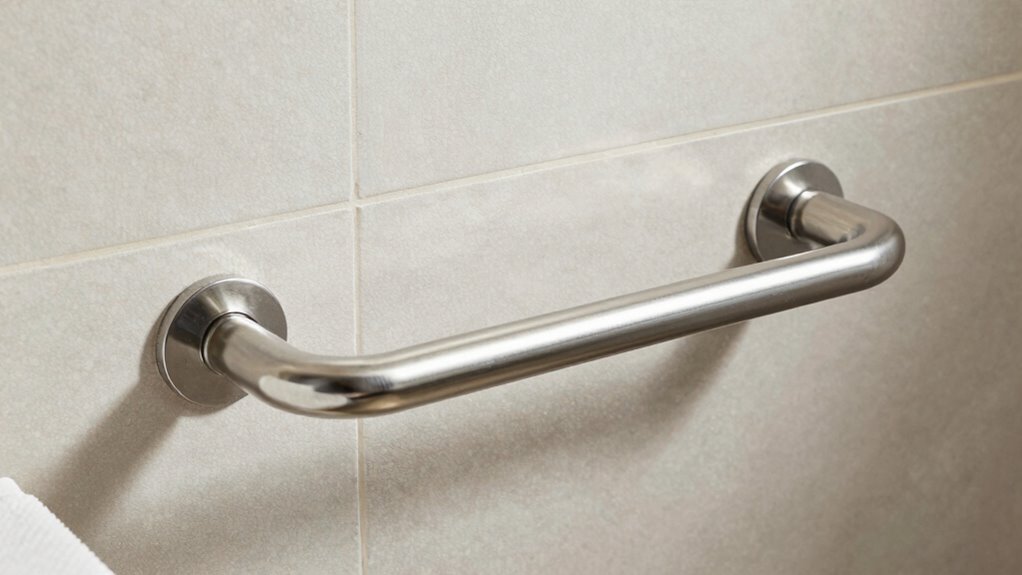 securely install bathroom grab bars