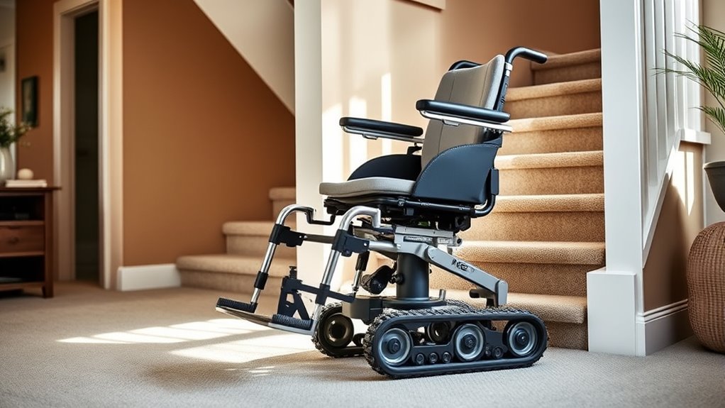 stair climbing wheelchair features