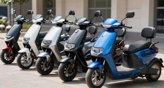 top armrest adjustable scooters