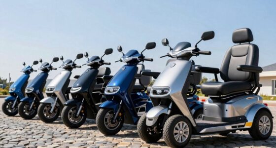 top high back mobility scooters