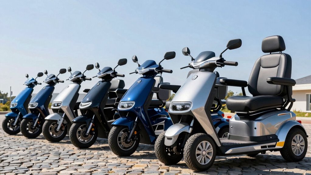 top high back mobility scooters