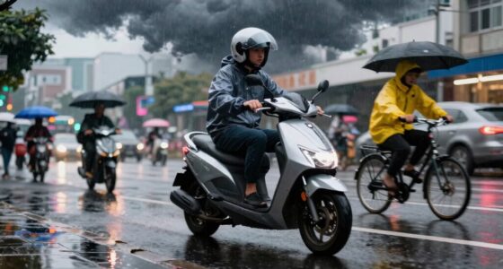 weather impacts scooter riding