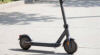 assess scooter stability outdoors