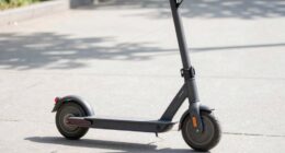assess scooter stability outdoors