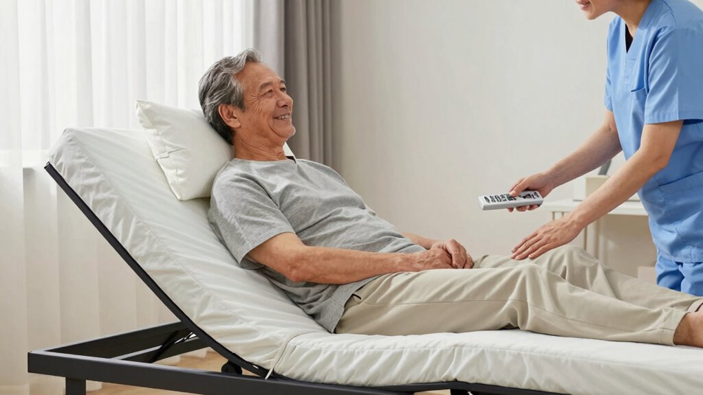 eases caregiver and patient comfort