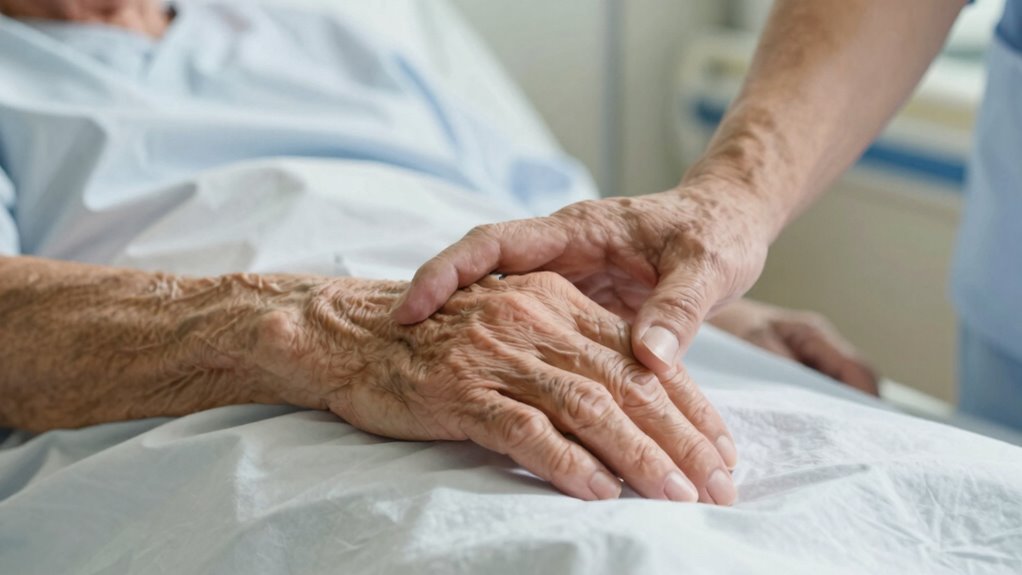 gentle touch conveys deep compassion