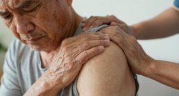 post stroke shoulder discomfort