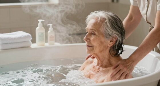 scheduled baths improve mood