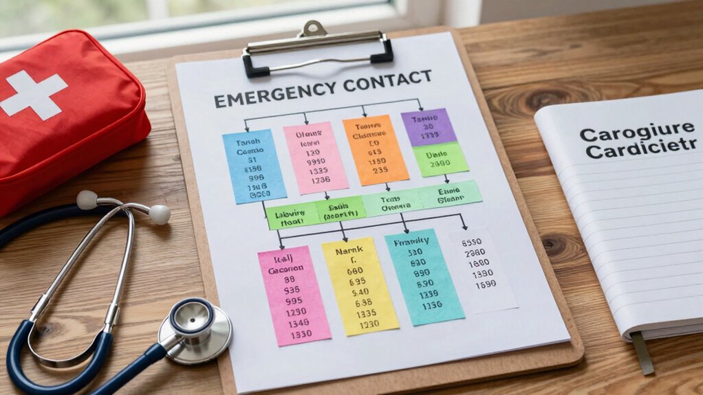organized emergency contact planning
