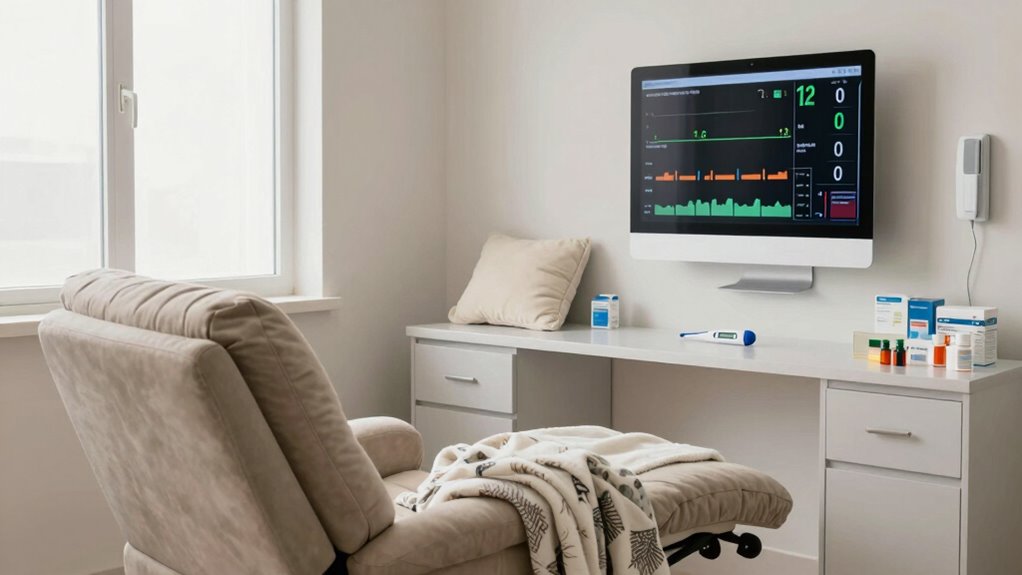 thoughtful organized recovery space