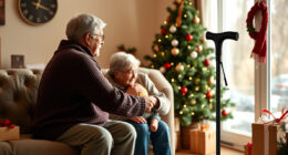 Yayayo Folding Cane with Seat and LED Light for Holiday Outings